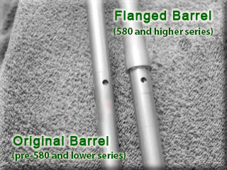 original and flanged barrel